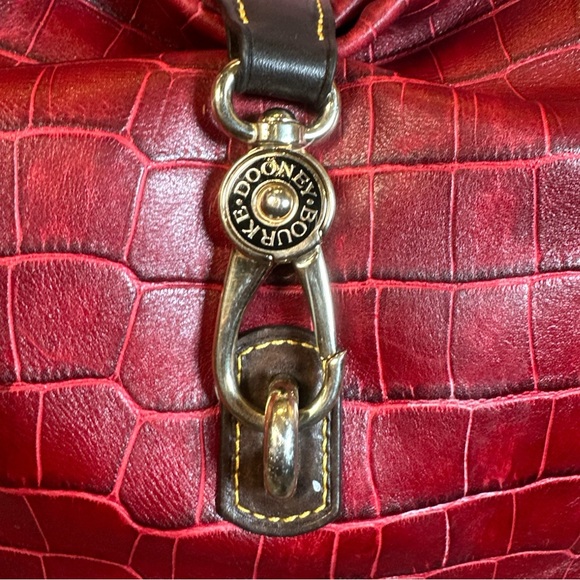 Dooney & Bourke Belvedere Croc-Embossed Hobo Shoulder Bag with Cosmetic Pouch - Picture 13 of 17